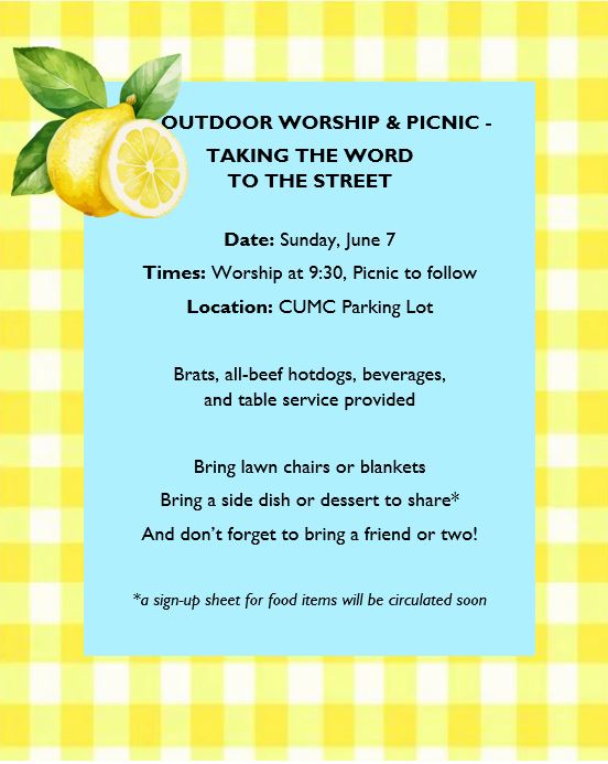 Outdoor worship & picnic